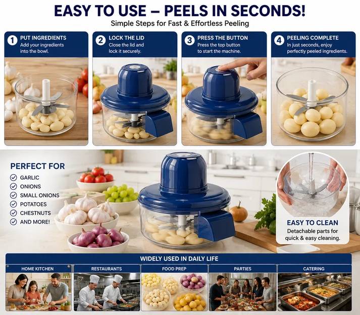 Rechargeable Peeler Machine